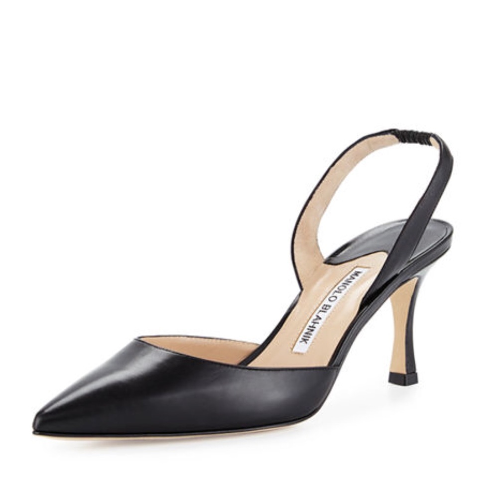 💕SALE Manolo Blahnik Carolyne Leather 70mm Halter